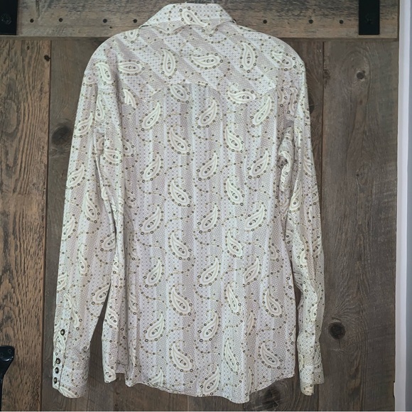Women’s XL BROOKS & DUNN PANHANDLE SLIM Cotton Snap Down Sawtooth Western Shirt - Picture 6 of 10